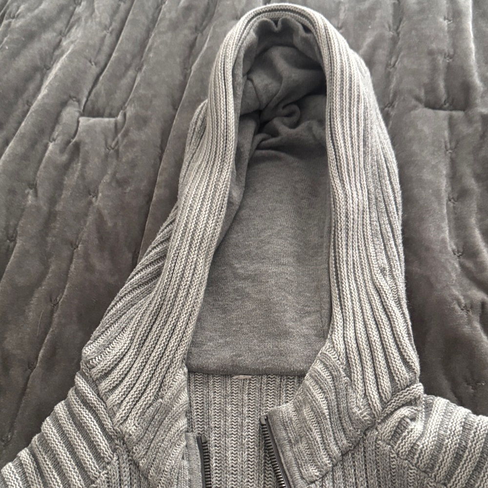 lululemon athletica Men's Zip-Up Gray Sweater